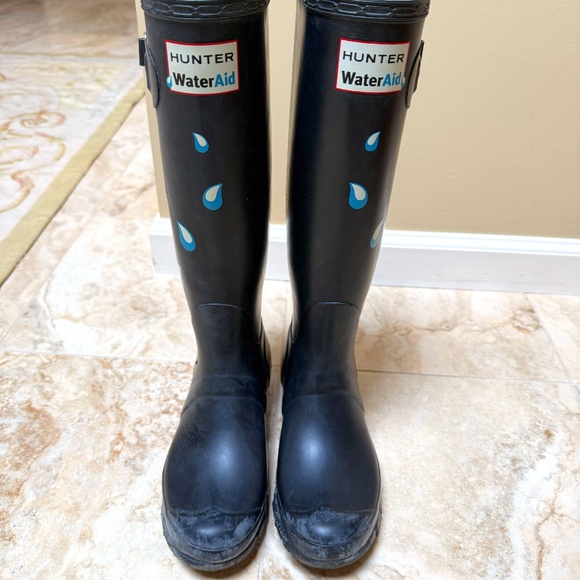 Hunter Original Tall Water aid Limited Edition Wellies Wellington Boots EU 38 - Picture 1 of 5
